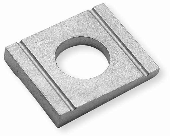 DIN 434 Négyzetes alátét U-szelvényhez, Acél, Tüzihorganyzott, D 18 M 16 termék fő termékképe