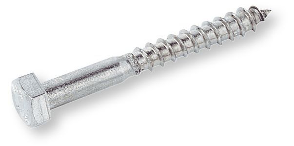 DIN 571 Hatlapfejű facsavar ( állványcsavar), Acél, Horganyzott, 8x45 termék fő termékképe