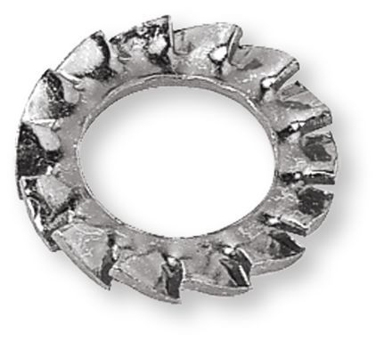 DIN 6798A Külső fogazású alátét, Acél, Horganyzott, M 4 termék fő termékképe