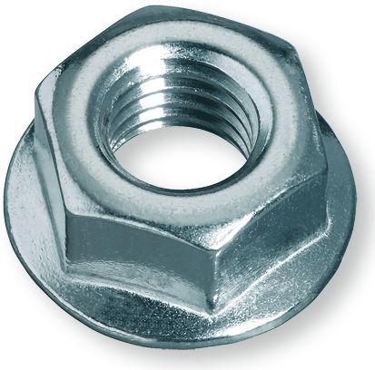 DIN 6923 Peremes hatlapú anya, 8., Horganyzott, M 16 (recézett) termék fő termékképe