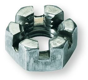 DIN 935 Hatlapú koronás anya, |8| Horganyzott, M 18x1,5 termék fő termékképe