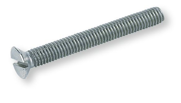 DIN 963 Süllyesztettfejű, egyeneshornyos csavar, 4.8, Horganyzott, M 3x12 termék fő termékképe