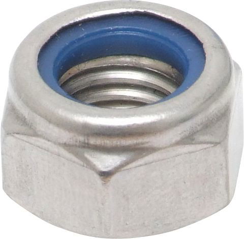 DIN 982 Önbiztosító hatlapú magas anya műanyag betéttel, |8| Horganyzott, M 20 termék fő termékképe