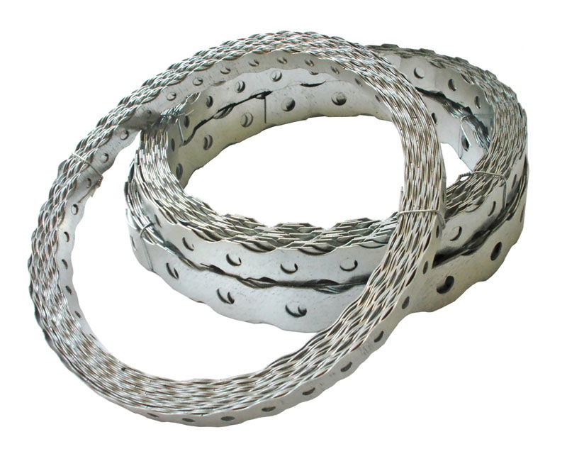 Szerelőszalag, hullámos, horganyzott, 8-as (25mm / 0.6mm / 10m) termék fő termékképe