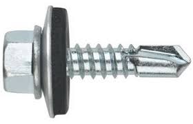 DIN 7504 Famenetű , Acél, Horganyzott, 4,8x55/14 +gumis alátét termék fő termékképe