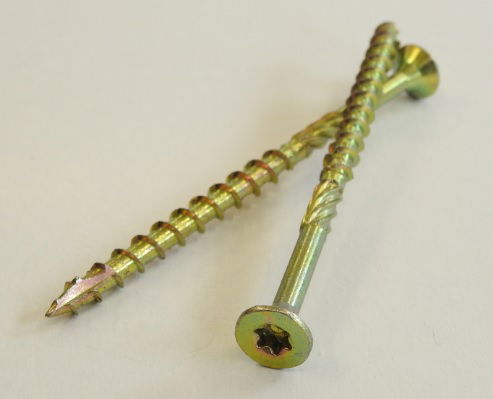 Süllyesztettfejű faszerkezetépítő csavar, sárgahorganyzott 8x100 termék fő termékképe